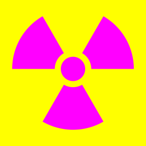 Adapted from https://commons.wikimedia.org/wiki/File:Radiation_warning_symbol-US.svg Public domain